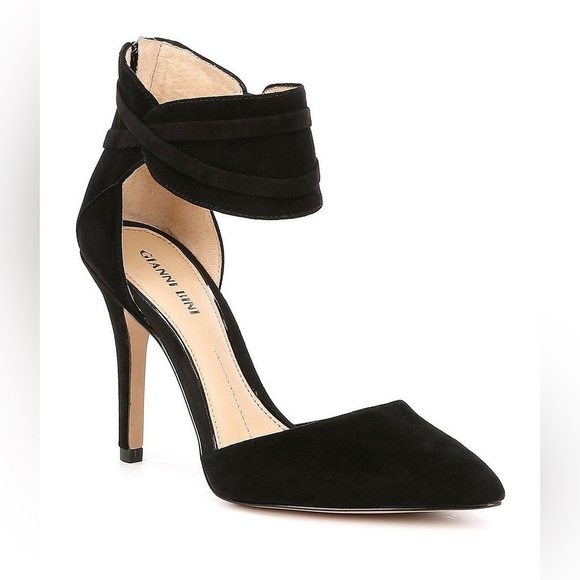 Gianni Bini Shoes - Gianni Bini Ankle Strap Suede Women's Heels